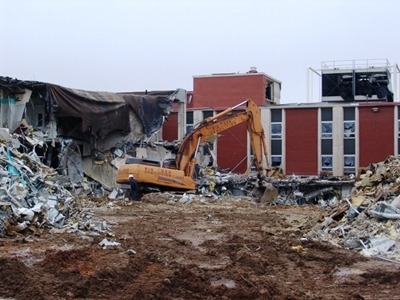 Demo Progress 99 building 1-17-08