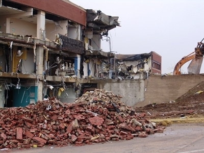 Demo Progress 99 building 1-17-08